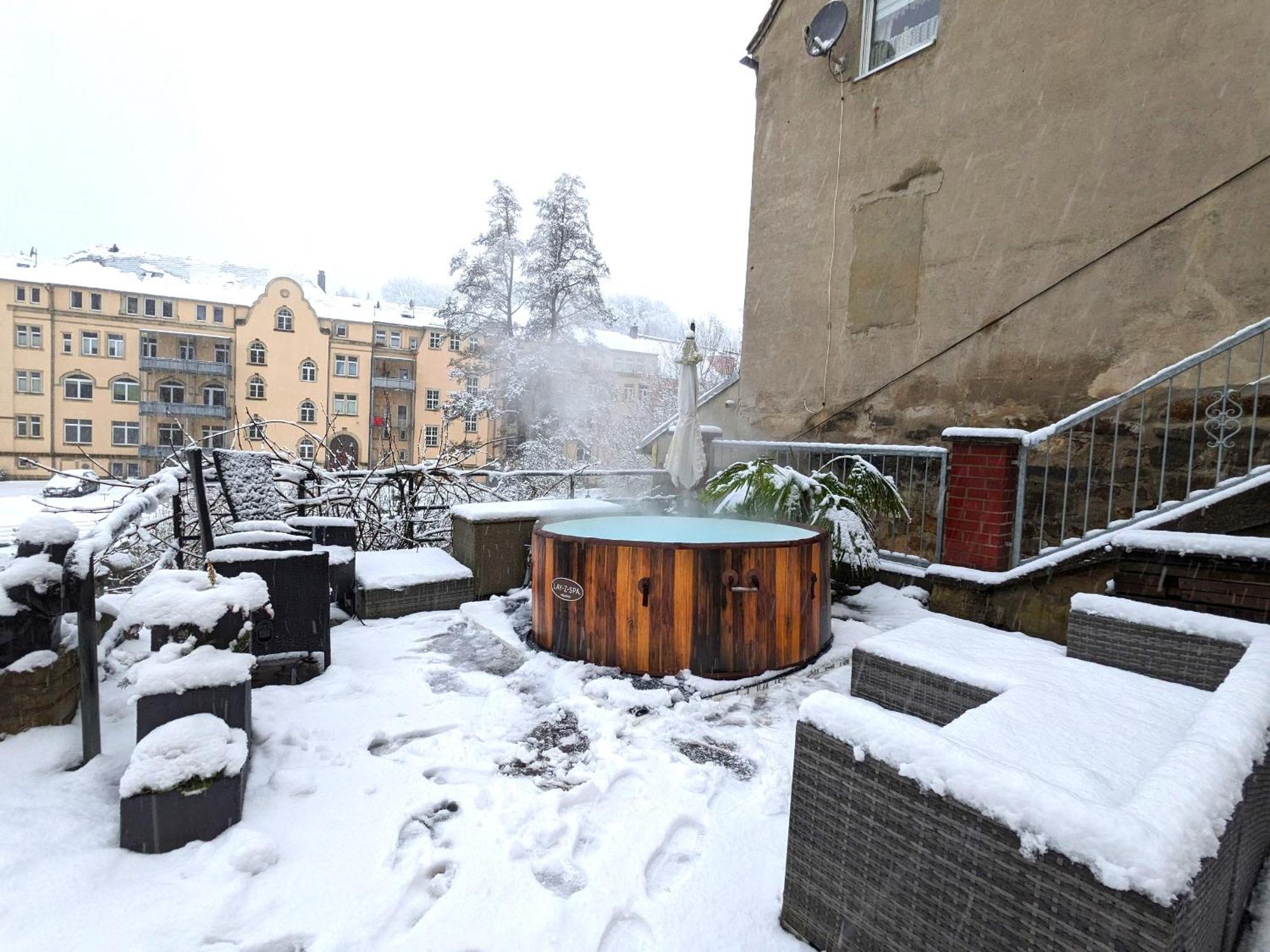 Uo2 - Urlaubsmagie - Garten, Whirlpool, Sauna Apartment Зебниц Екстериор снимка